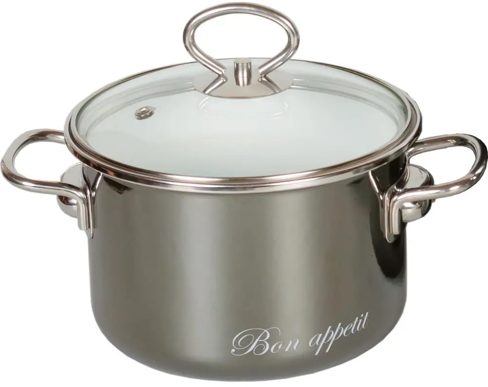 93756361 Кастрюля Vitross Bon Appetit 2 л цвет серый 60053293 STLM-0565289