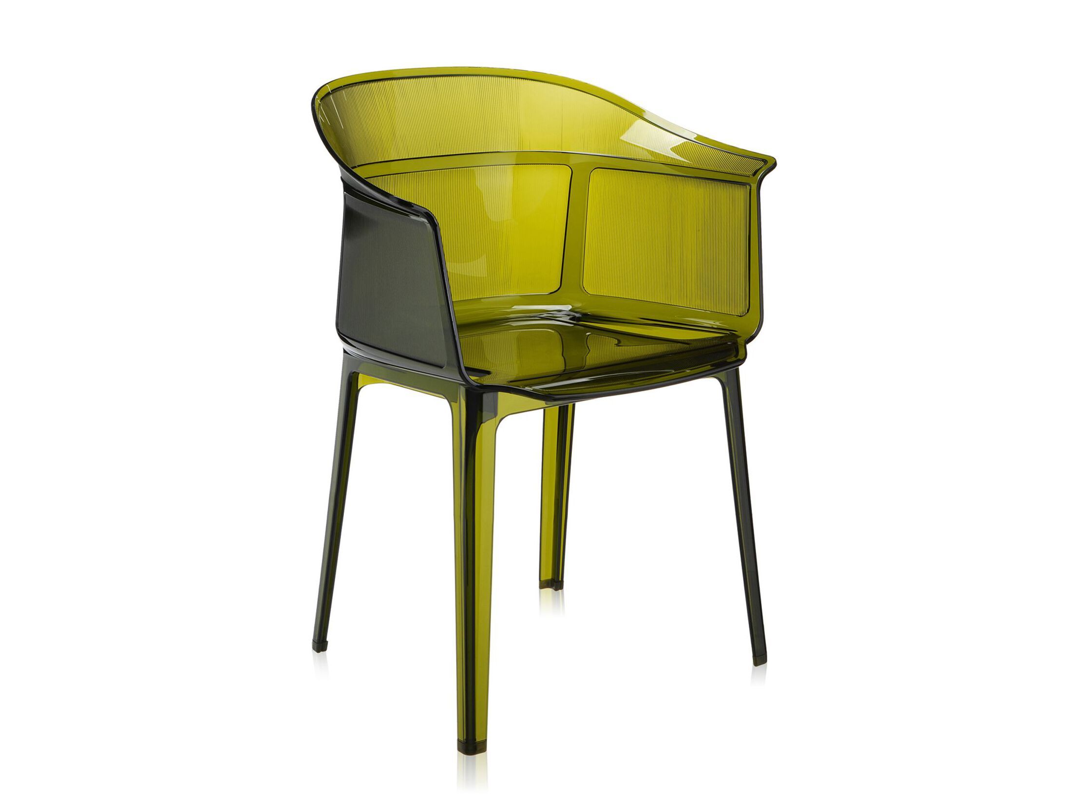 Штабелируемый стул из поликарбоната с подлокотниками Kartell PAPYRUS ARCH-00062058