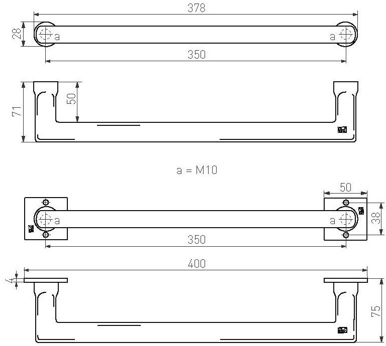 Dauby Металлическая ручка Pure® 9931 - Вид №1
