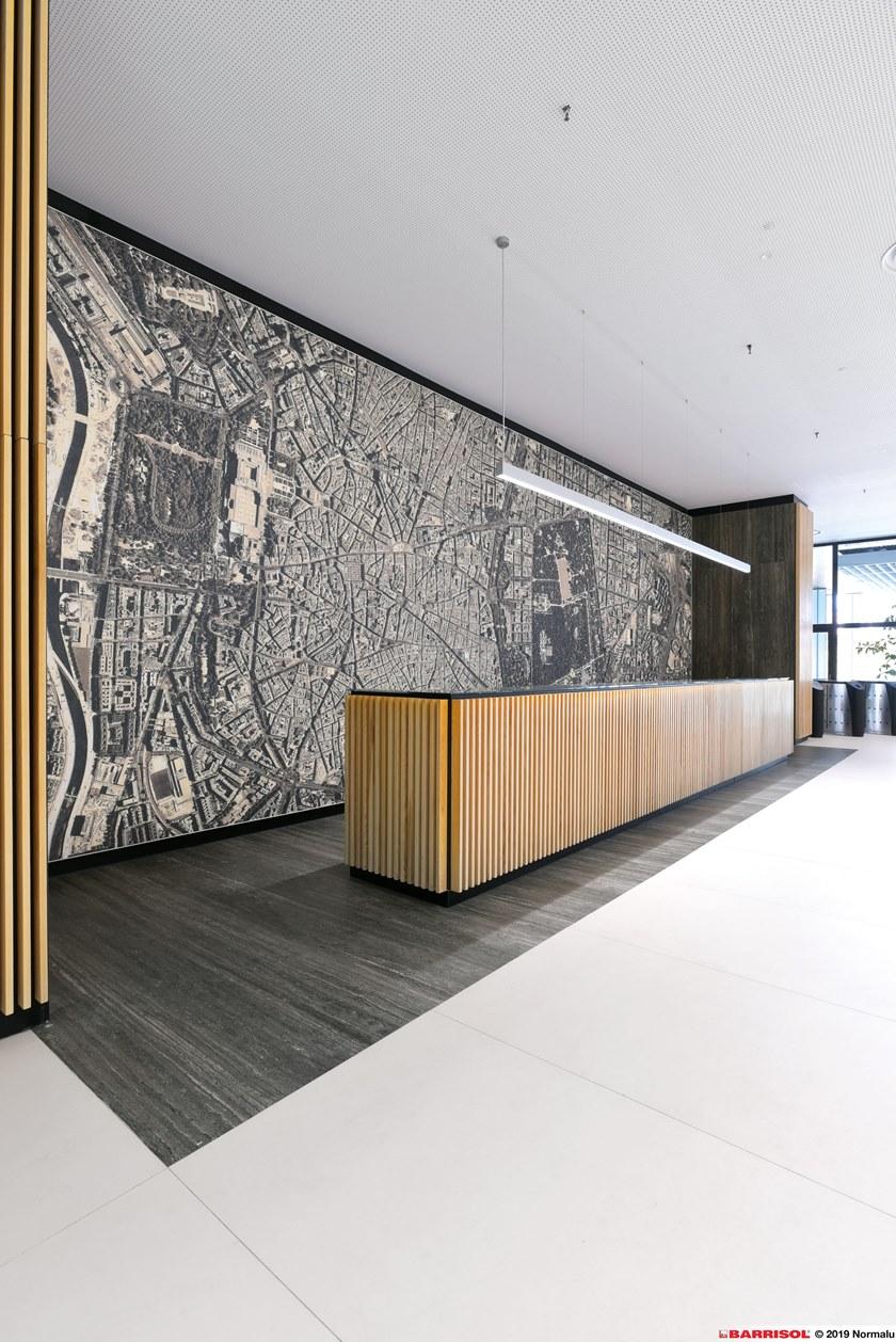 BARRISOL Акустическая натяжная стена с подсветкой из ткани для интерьера sun-id-1483202 - Вид №2