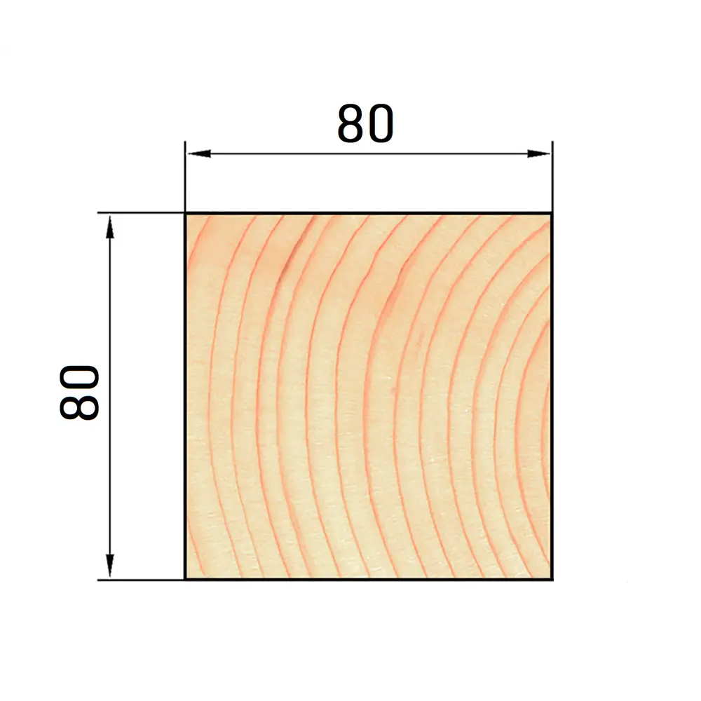 Клееный брус Santreyd 80x80 мм для строительства и мебели 83850843 STLM-0044946 - Вид №6