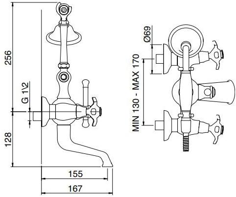 Rubinetterie Treemme Nuova retrò  4100  - Вид №5