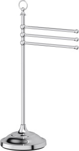 STI 031 Стойка с держателем полотенец поворотным тройным для ванной 80 cm 3SC STILMAR CHROME
