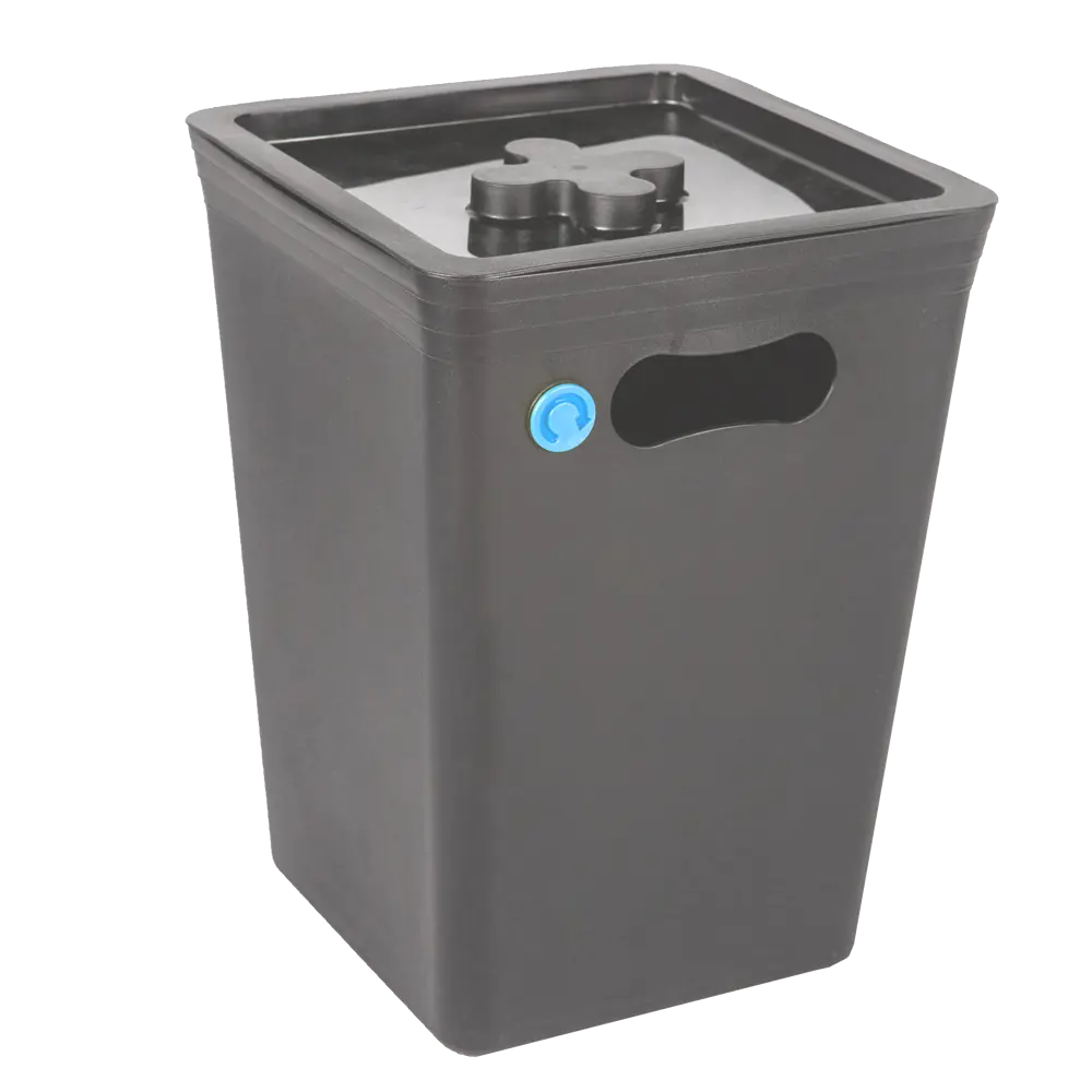Контейнер для мусора Stockholm 24.5x24.5x33.3 см 15 л пластик цвет серый PLAST TEAM STLM-2050855