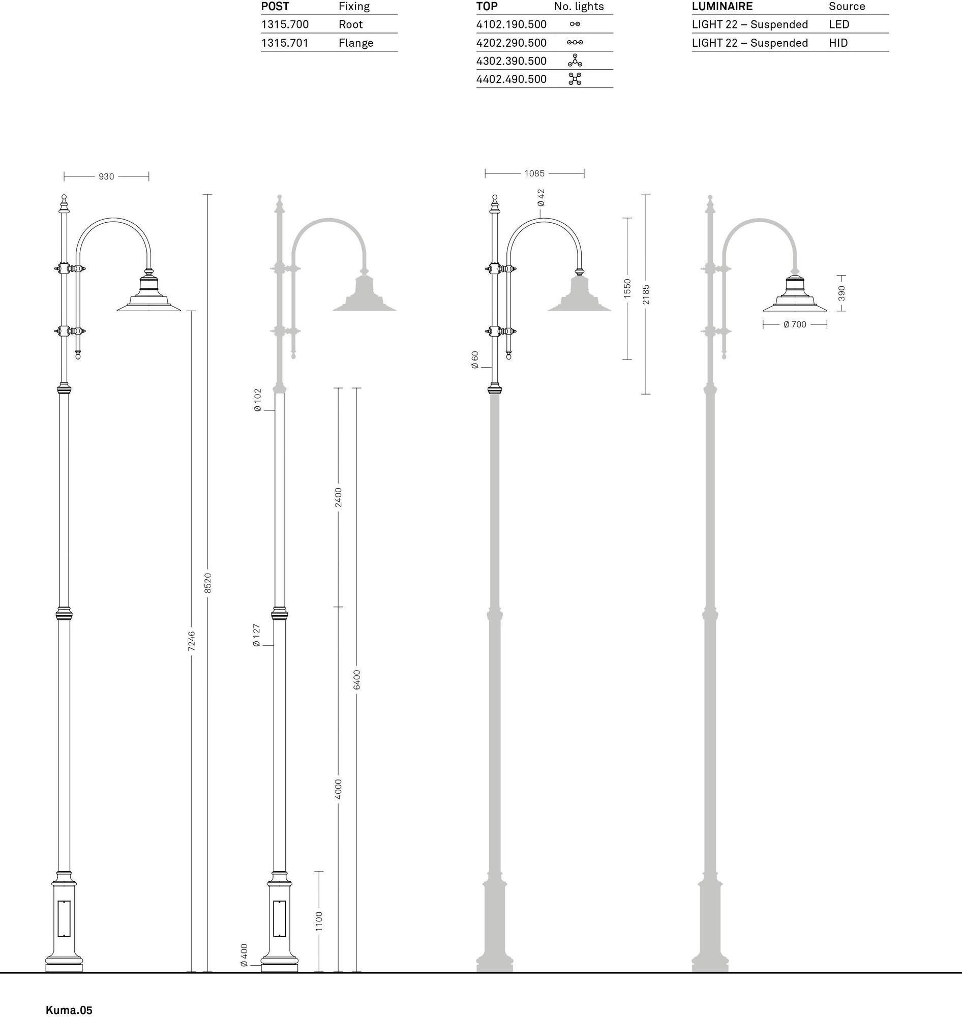Neri уличный фонарь Kuma sun-id-1352396 - Вид №4