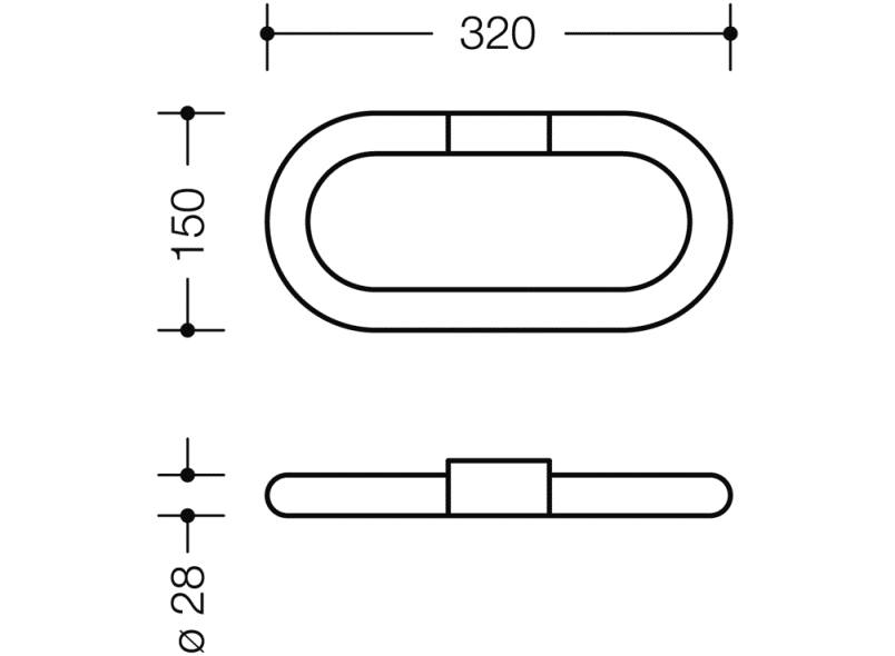 477.09.300 полотенце кольцо HEWI Serie 477/801  - Вид №12
