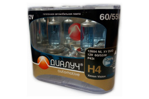 17885125 Лампы Night Light Xenon Vision Н4 12V 60/55W X6127362 Диалуч