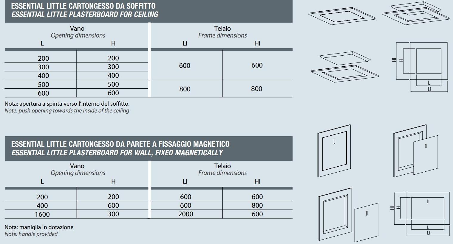 Scrigno Дверь заподлицо для небольших отделений Essential sun-id-1463102 - Вид №3