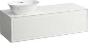 H4060810856311 Шкафчик 1200, 1 ящик, с отверстием слева, совместим с раковиной-чашей 812850, 812851, 812852, 812853 LAUFEN PRO