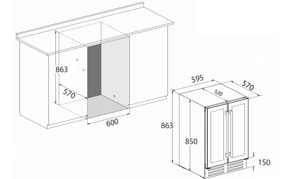 9965428 Винный шкаф Libhof CFD-38 белый STDN-0111711 - Вид №13