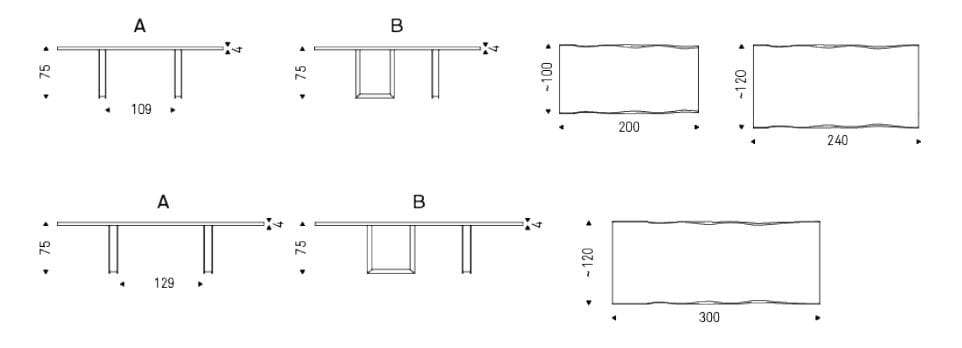 Деревянный прямоугольный стол Cattelan italia SIGMA ARCH-00085316 - Вид №2