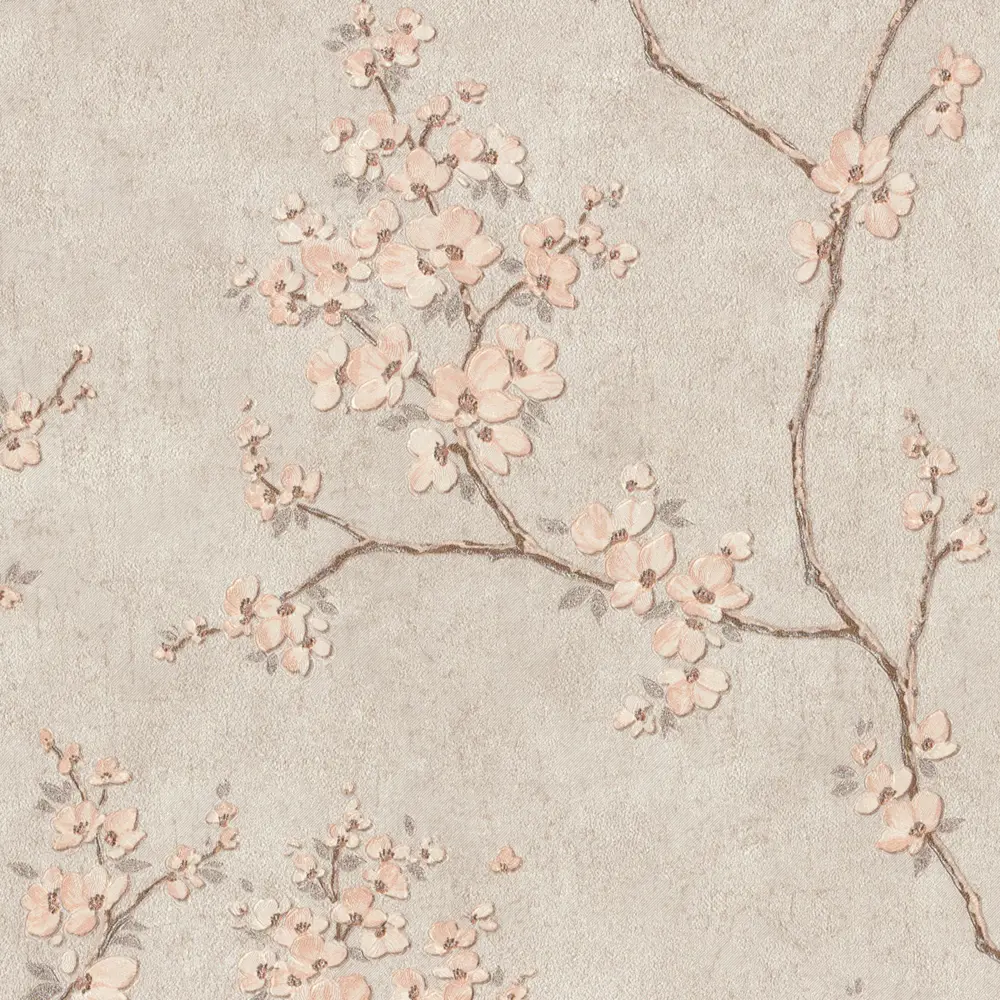Обои флизелиновые Московская обойная фабрика Сакура бежевые 1.06 м 4038-2 STLM-2071986 - Вид №1