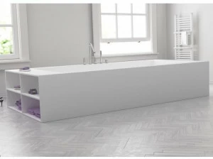RILUXA Отдельностоящая прямоугольная ванна из Corian® на заказ  711