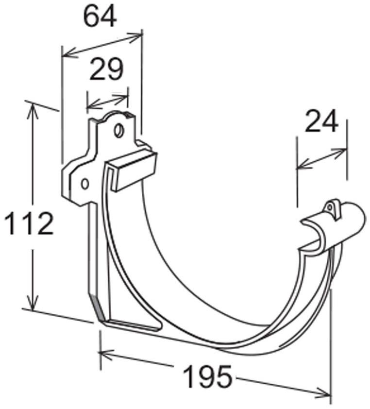First Corporation Аист ПВХ для желоба First plast Cip133r - Вид №1