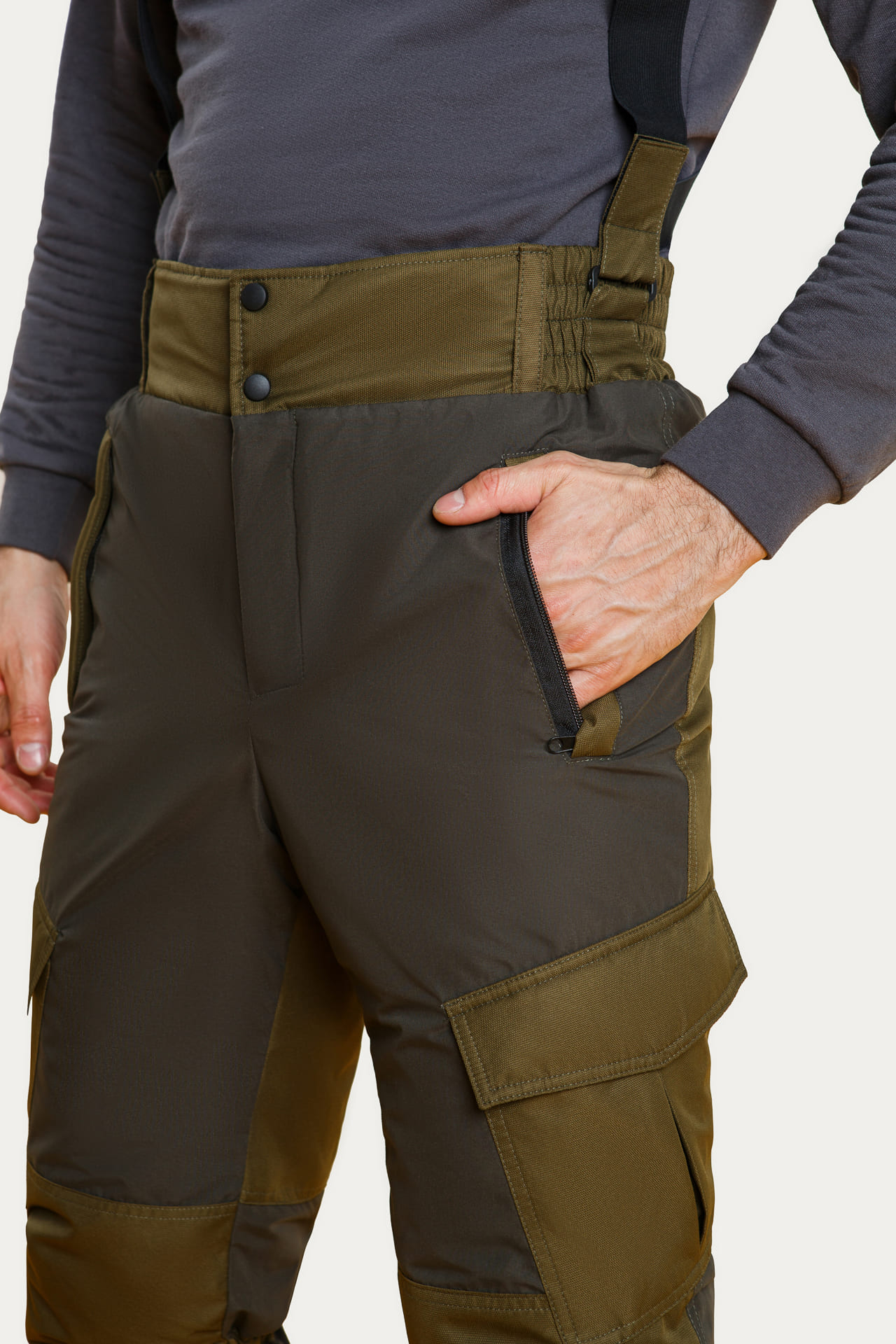 63943 Костюм  зимний хаки West Fishing  Зимняя спецодежда Santreyd  - Вид №16