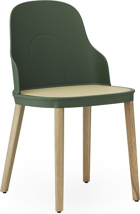 304059 Стул Molded Wicker, Park green / Oak Normann Copenhagen Allez 