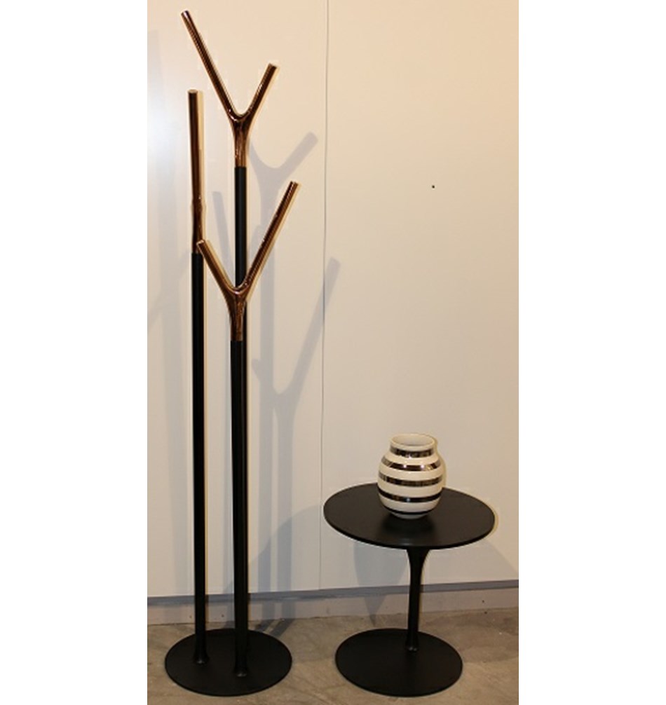 FROST WISHBONE Подставка для прихожей » черный / медный Сталь Черный / медь W1001-CB  - Вид №6