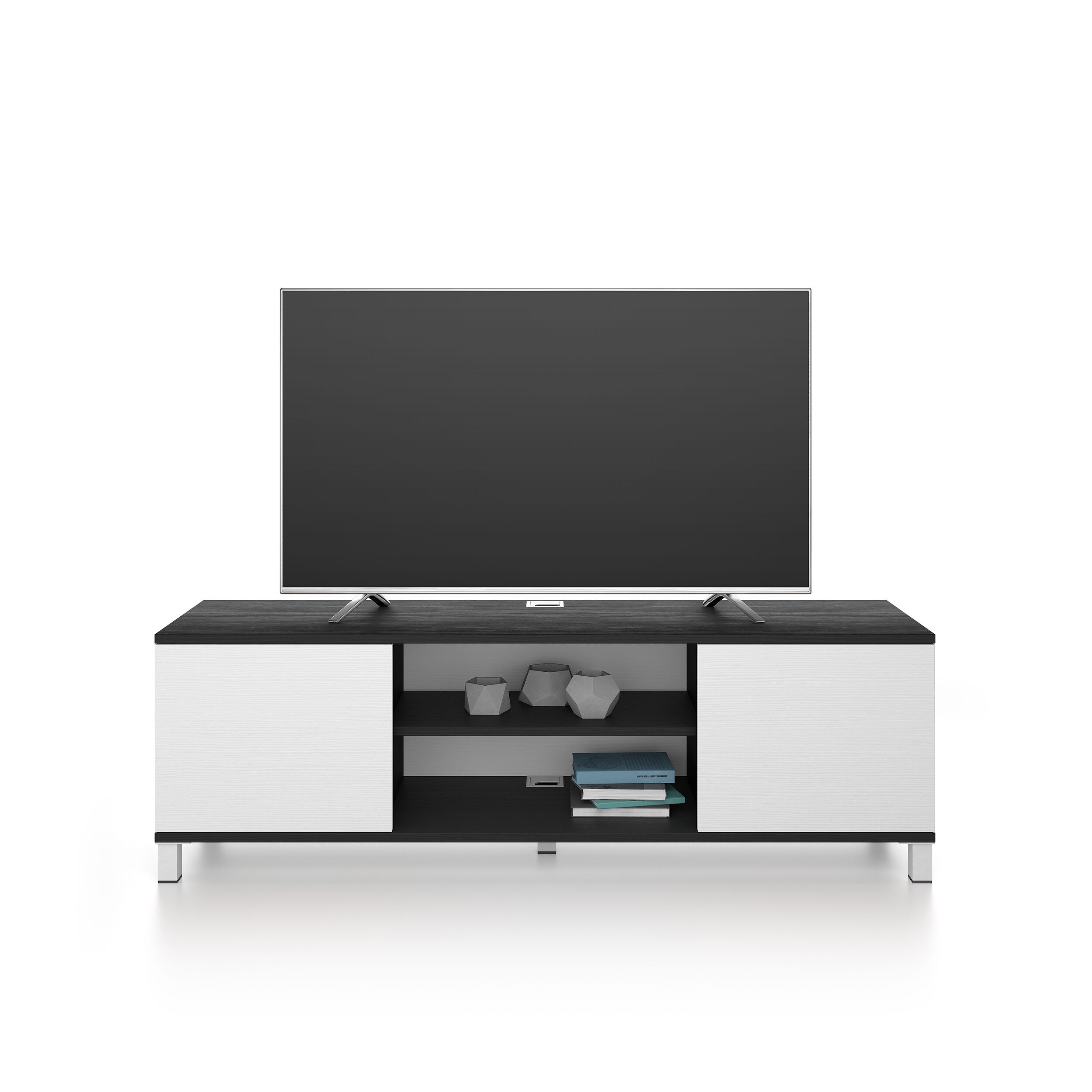 Мебель для телевизора из меламиновой ткани с системой кабельных втулок и распашными дверцами Mobili Fiver Rachele ARCH-00106865 - Вид №8