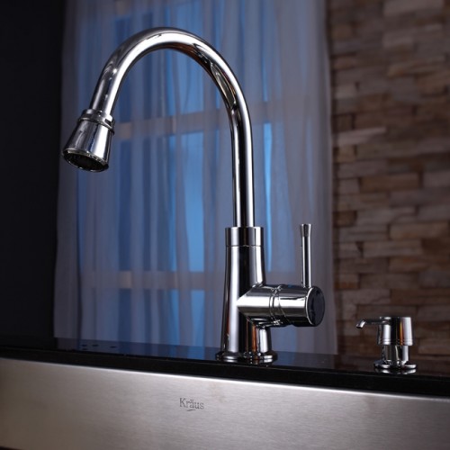 KHU100-30-KPF2220SN-KSD33BN Накладная раковина на столешницу  прямоугольная Krausru  - Вид №9