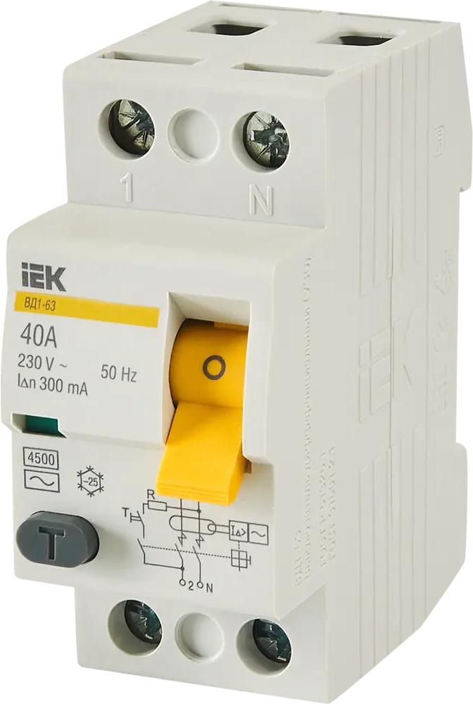 УЗО IEK ВД1-63 - защита от поражения током и возгорания 84284608