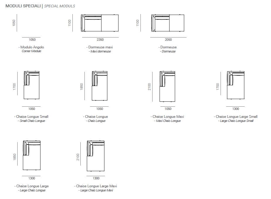 Угловой диван из ткани Kico Living Complements ARCH-00140210 - Вид №4