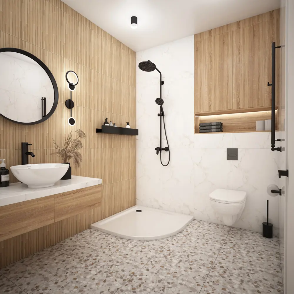 METAKAM Joy - угловой душевой поддон 1/4 круга 80×80 см 89386663 STLM-1401153 - Вид №5