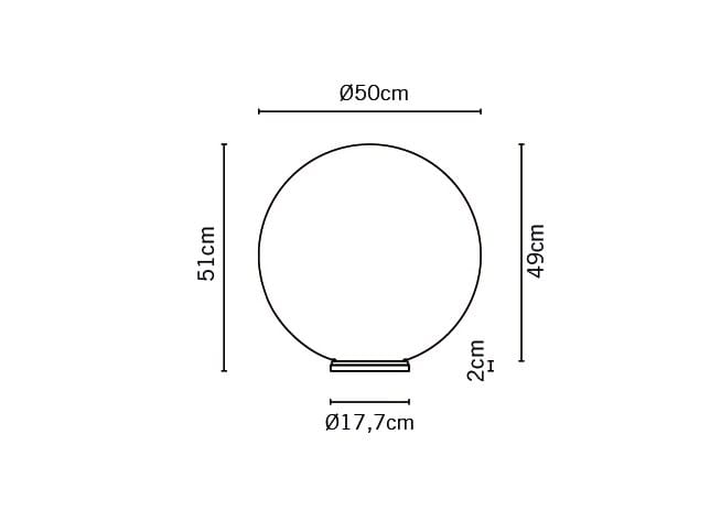 Настольная лампа из дутого стекла Fabbian Lumi Sphere ARCH-00024485 - Вид №12