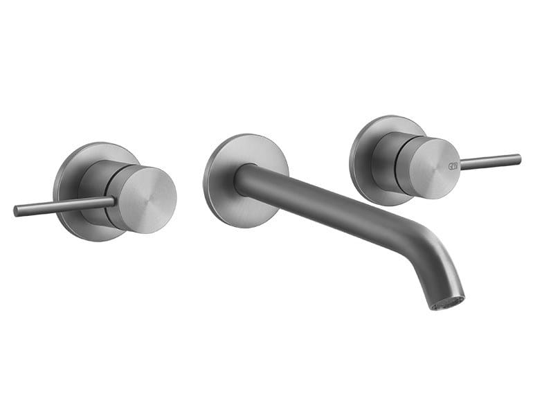 Настенный смеситель для раковины из нержавеющей стали с 3 отверстиями Gessi Messi316 ARCH-00074926 - Вид №1