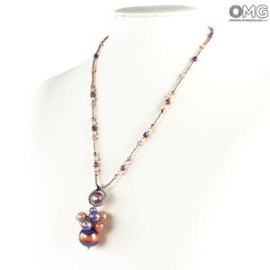 4453 ORIGINALMURANOGLASS Колье Беззаботность - Коллекция Antica Murrina - муранское стекло OMG 50 см