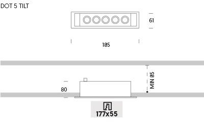 ONOK Lighting Регулируемый встраиваемый светодиодный светильник sun-id-1470076 - Вид №3