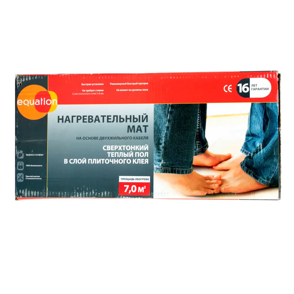 Нагревательный мат для теплого пола Equation 7 м², 980 Вт 14278134 STLM-2009365  - Вид №1