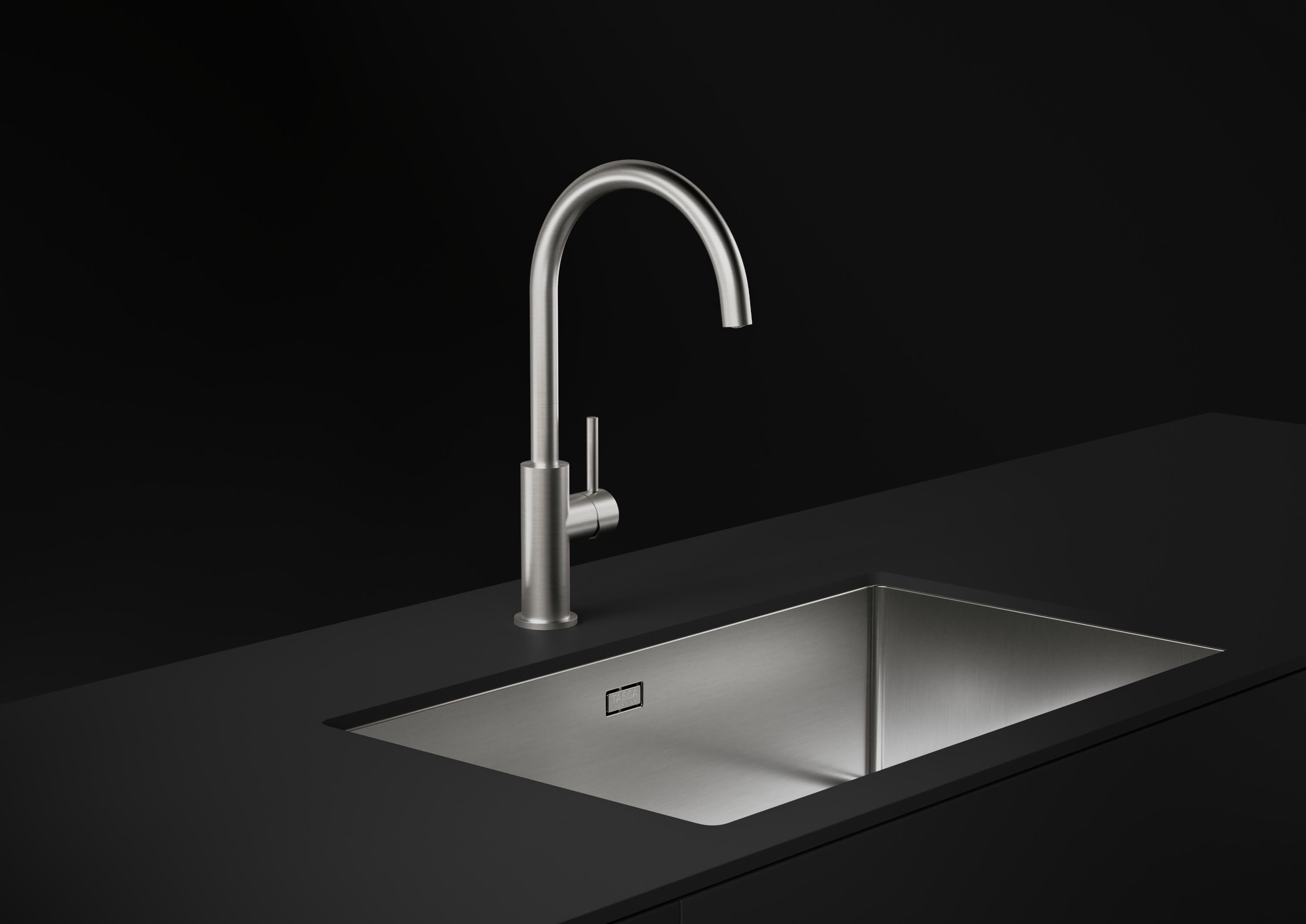 Однорычажный смеситель для кухни из нержавеющей стали TASCA ZENO ARCH-00072205 - Вид №1