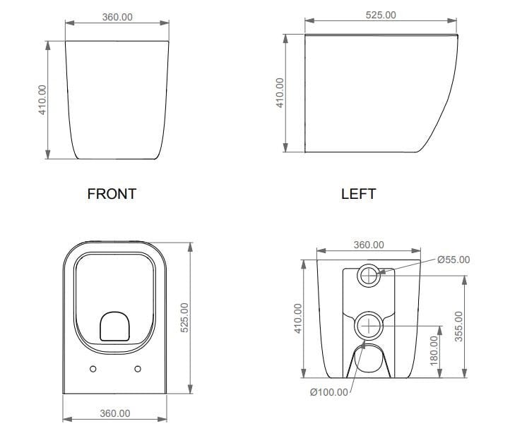 Керамический туалет GSG Ceramic Design ARCH-00148912 - Вид №4