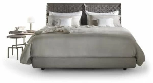 Flexform Двойная кожаная кровать-контейнер Cestone