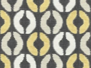 Dedar Моющаяся разноцветная льняная ткань с графическими мотивами