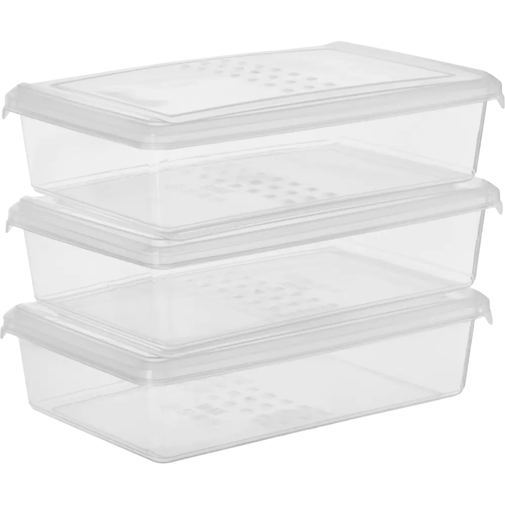 Контейнеры для заморозки DELINIA 0.75 л, 3 шт - свежесть под надежным контролем 86154522 STLM-0066566