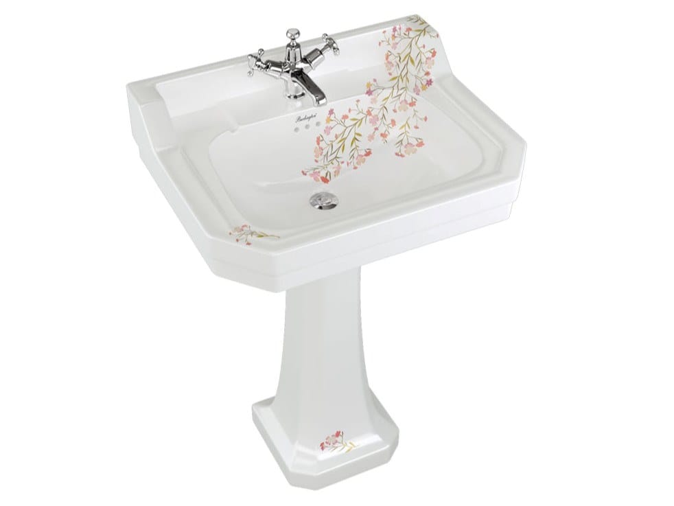 Прямоугольный умывальник из стекла на колонне Burlington На заказ ARCH-00085302 - Вид №13