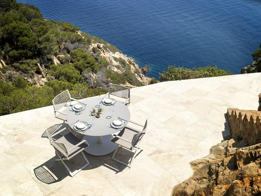 TRIBÙ Круглый садовый стол из вулканического камня T-table D2160/2161/2162/2163 - Вид №4