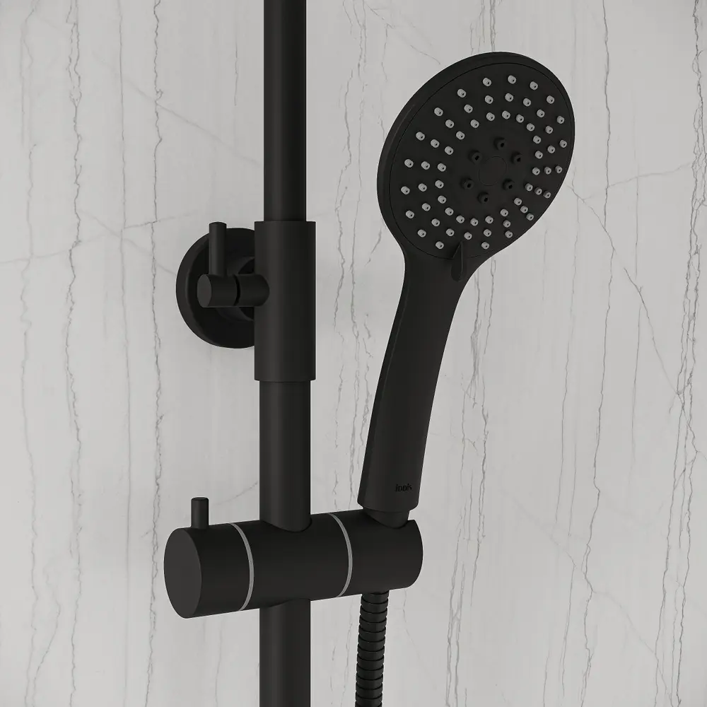 Душевая система Iddis Token со смесителем 3 режима цвет черный STLM-2141862 - Вид №6