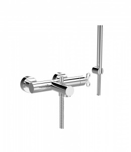 63526 / D Внешний смеситель для ванны и душа с дуплексным душем с прогрессивным картриджем. Bongio Acquacarica
