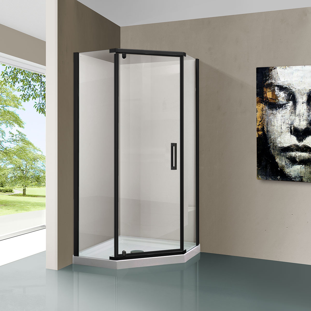 VSP-1S100CLB Душевой уголок Vincea Stresa Santreyd