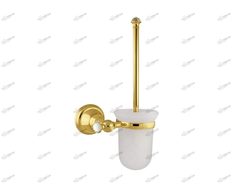 036284.000.52 Подставка для ершика с кристаллами сваровски Хром и золото 24К Mestre Pacifica