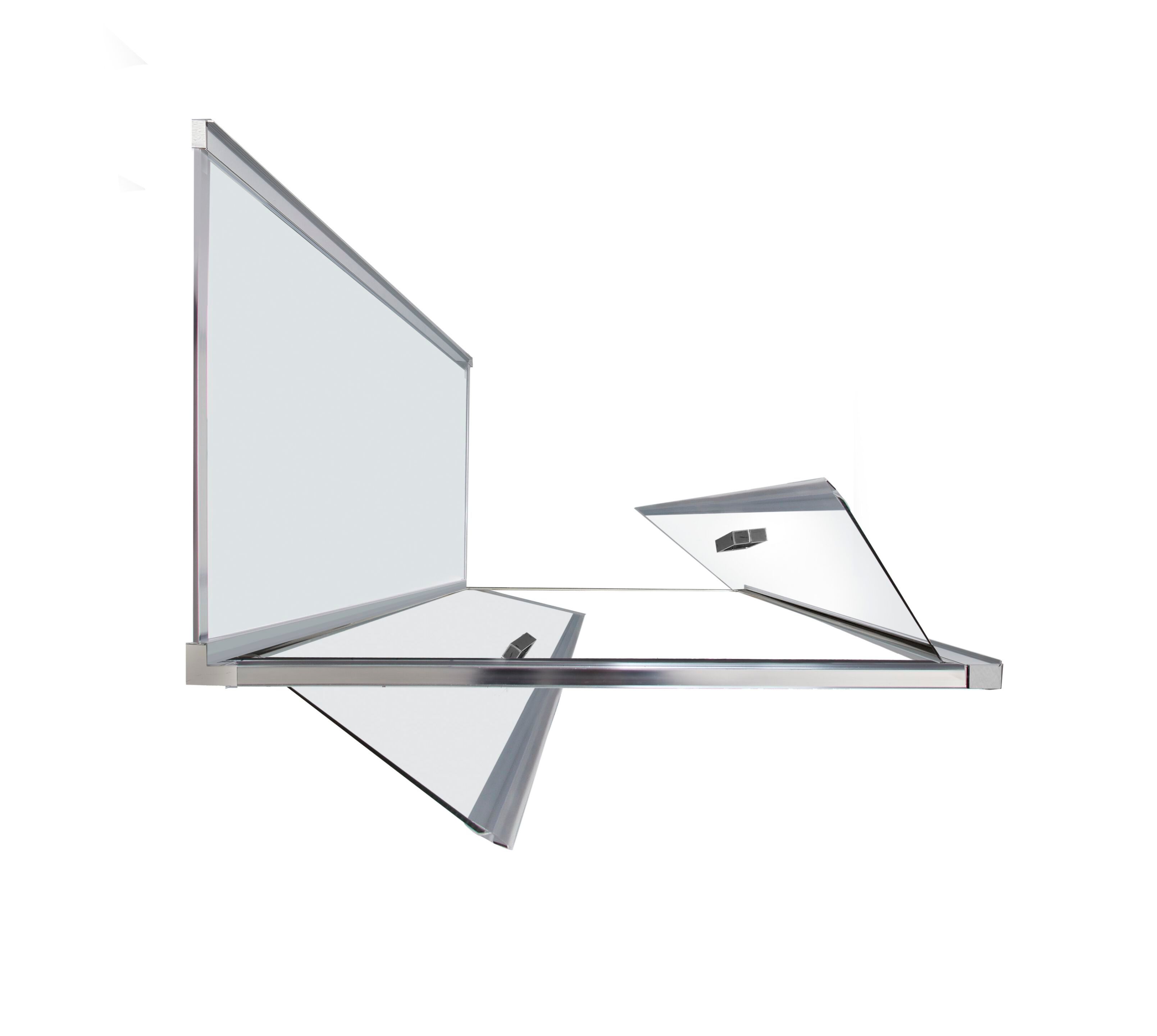 Алюминиевая и стеклянная угловая душевая кабина с распашной дверью TAMANACO FPSL60 ARCH-00028818 - Вид №5