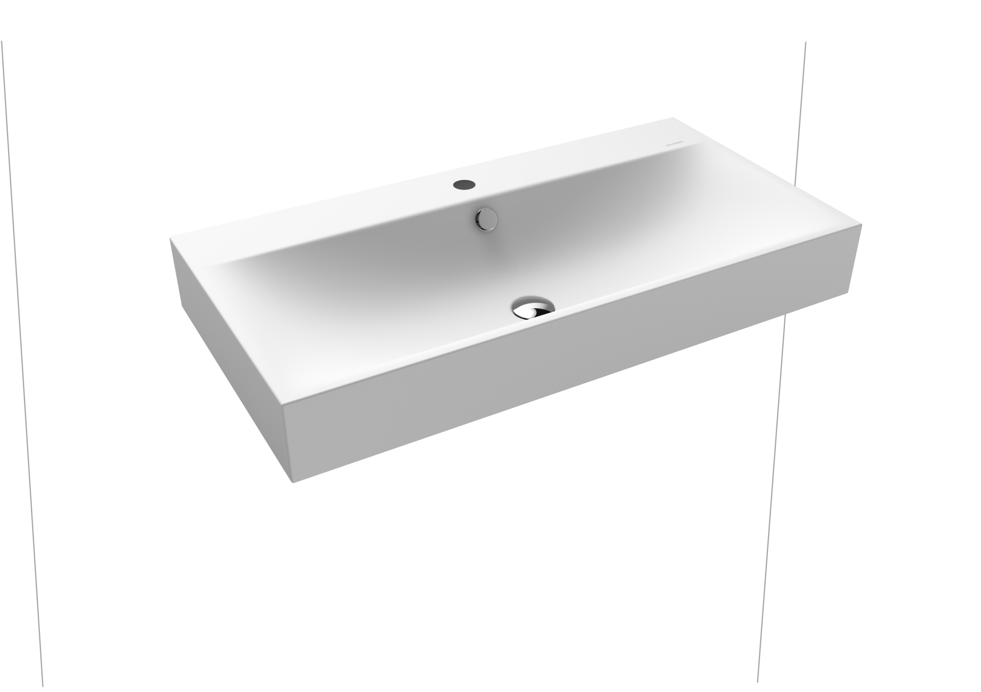 Умывальник KALDEWEI Сталь эмалированная 3045 258 альпийский белый матовый 30453319258