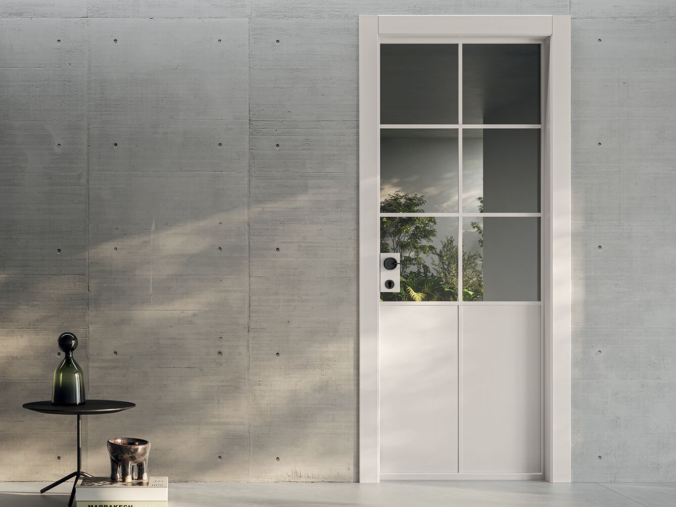 Полупрозрачная лакированная распашная дверь GAROFOLI нас ARCH-00041744