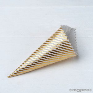 A682.12 Полосатые рожоки, 12 Едениц Dekoraniaevents Bodas Серебро