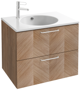 EB2521-R6-M90 Тумба под столешницу 70 см, 2 ящика, белая ручка JACOB DELAFON ODÉON RIVE GAUCHE