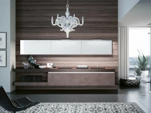 BMT Двойная подвесная тумба под умывальник с зеркалом Sound.swing