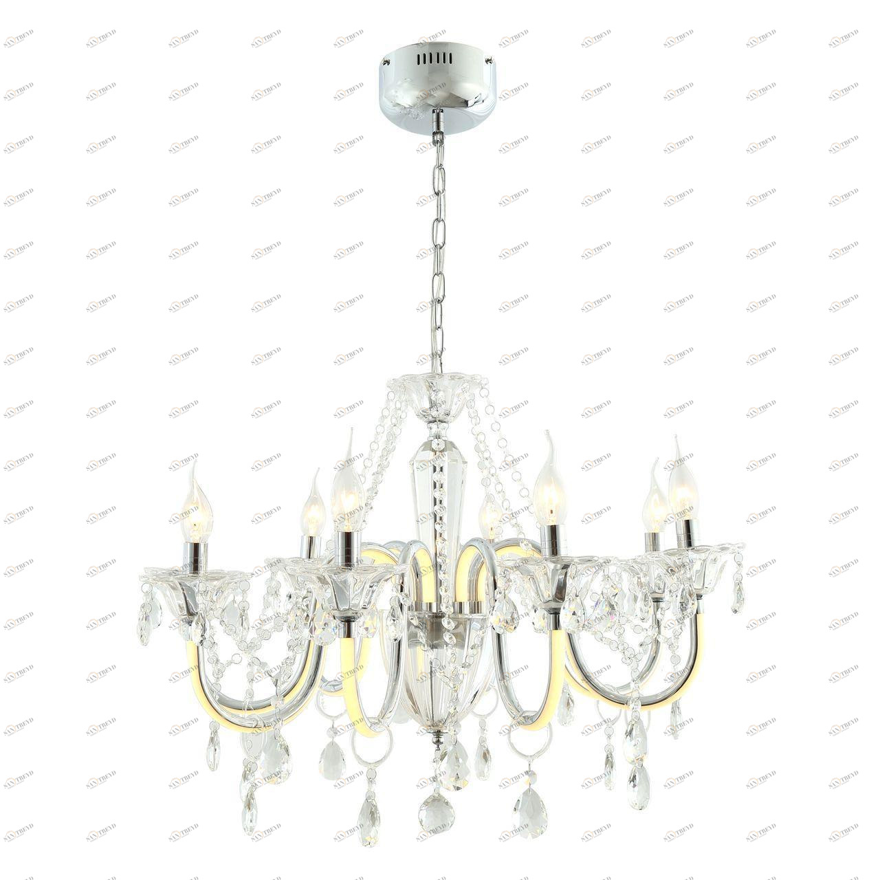 Подвесная люстра Favourite Mieder 2426-8P FAVOURITE ДИЗАЙНЕРСКИЕ, MIEDER 312439 Хром 