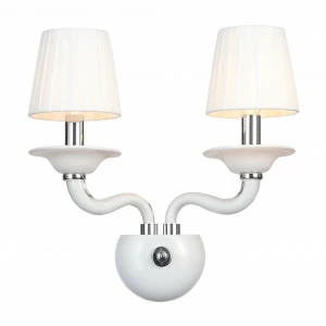 Бра металлическое с абажуром на 2 лампы белое Ferrito SL1112.501.02 ST LUCE FERRITO 00-3931735 Белый